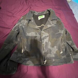 Women's Camouflage Moto style jacket